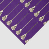 Lacrosse Sports Paars Weefselpapier Tissuepapier (Detail)