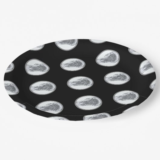 Lacrosse Sports Party Papieren Bordje (Gekanteld)