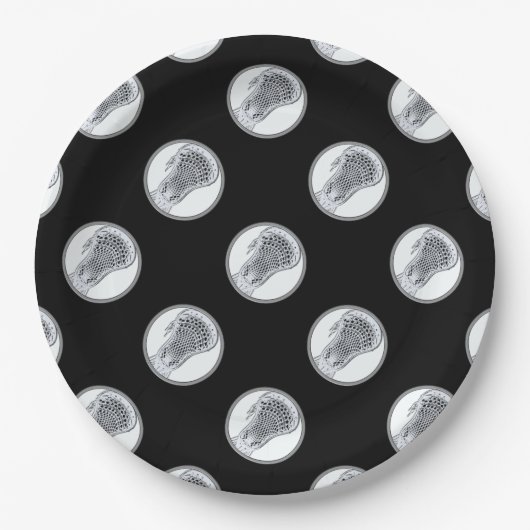 Lacrosse Sports Party Papieren Bordje (Voorkant)