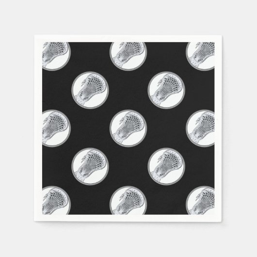 Lacrosse Sports Party Servet (Voorkant)