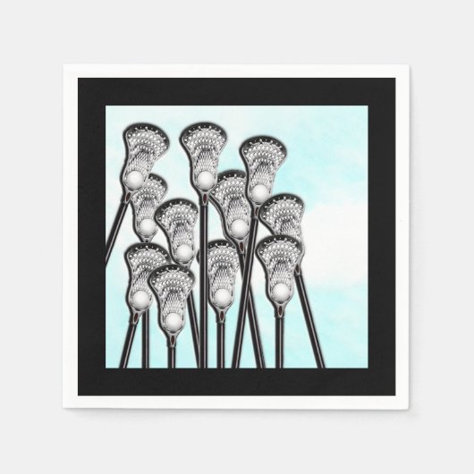 Lacrosse Sports Party Servet (Voorkant)