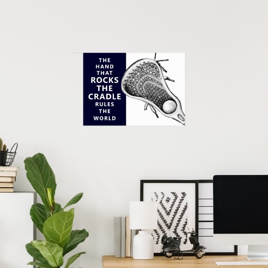 Lacrosse Sports Poster (Thuiskantoor)