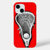 Lacrosse Sports Red Case-Mate iPhone Case (Achterkant)