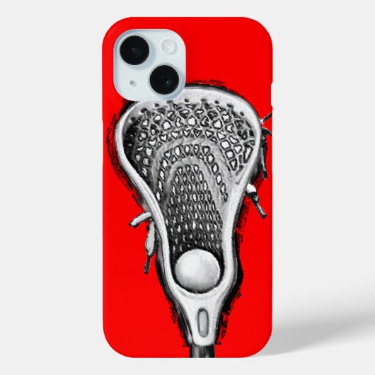 Lacrosse Sports Red Case-Mate iPhone Case (Achterkant)