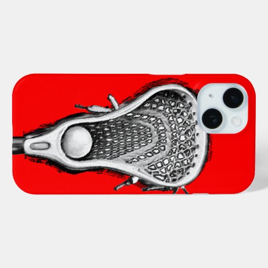 Lacrosse Sports Red Case-Mate iPhone Case (Achterkant (horizontaal))
