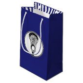 Lacrosse Sports Small Gift Bag Klein Cadeauzakje (Achterkant Gekanteld)