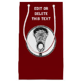 Lacrosse Sports Small Gift Bag Klein Cadeauzakje (Voorkant)