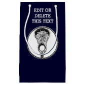 Lacrosse Sports Small Gift Bag Klein Cadeauzakje (Voorkant)