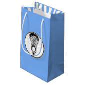 Lacrosse Sports Small Gift Bag Klein Cadeauzakje (Achterkant Gekanteld)
