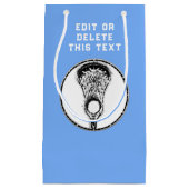 Lacrosse Sports Small Gift Bag Klein Cadeauzakje (Voorkant)