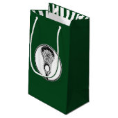 Lacrosse Sports Small Gift Bag Klein Cadeauzakje (Achterkant Gekanteld)