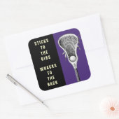 Lacrosse Sports Square Sticker (Envelop)