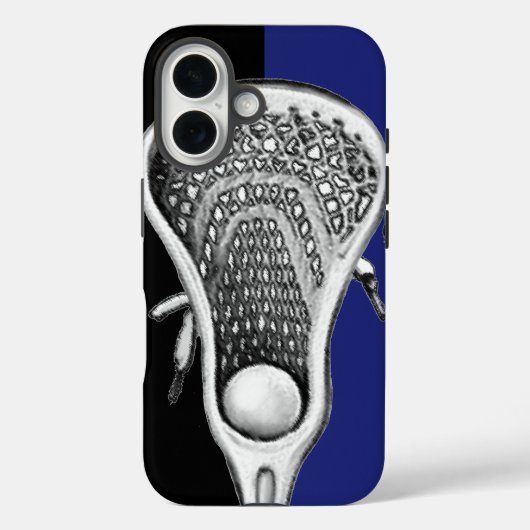 Lacrosse Sports Team Blauw Case-Mate iPhone Case (Achterkant)