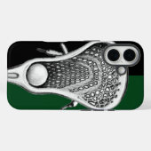 Lacrosse Sports Team Groen Case-Mate iPhone Case (Achterkant (horizontaal))