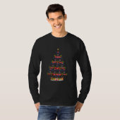 Lacrosse Sports Xmas Tree Lighting Lacrosse T-shirt (Voorkant volledig)