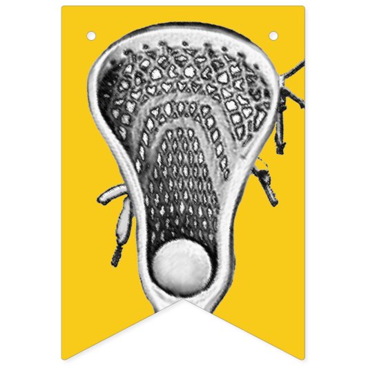 Lacrosse Sports Yellow Bunting Flags Vlaggetjes (Tweede vlag)