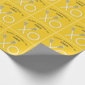 Lacrosse sportverjaardag cadeaupapier (Hoek)