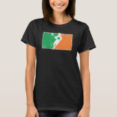 Lacrosse St Patrick's Day Irish Flag C Distressed T-shirt (Voorkant)