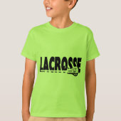 Lacrosse Stick Black en White T-shirt (Voorkant)