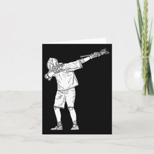 Lacrosse Stick Boy Dabbing Youth Dab Dance Kaart