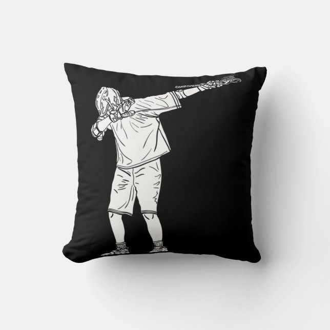 Lacrosse Stick Boy Dabbing Youth Dab Dance  Kussen (Voorkant)