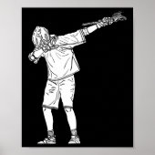 Lacrosse Stick Boy Dabbing Youth Dab Dance Poster (Voorkant)