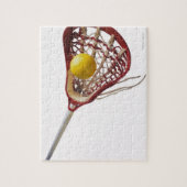 Lacrosse stick en bal legpuzzel (Verticaal)