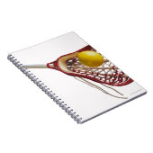 Lacrosse stick en bal notitieboek (Rechterzijde)