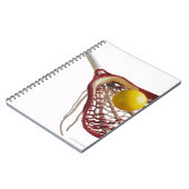 Lacrosse stick en bal notitieboek (Linkerzijde)