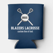 Lacrosse Stick en Ball Custom Player Team Naam Blikjeskoeler (Voorkant)