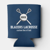 Lacrosse Stick en Ball Custom Player Team Naam Blikjeskoeler (Achterkant)