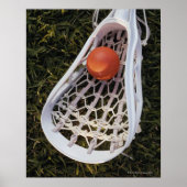 Lacrosse Stick en Ball Poster (Voorkant)