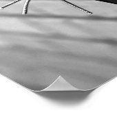 Lacrosse Stick Head Black White Brick Wall Poster (Hoek)