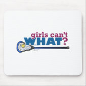 Lacrosse Stick in Blue Muismat (Voorkant)