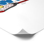 Lacrosse Stick in Red Poster (Hoek)