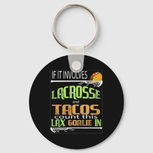 Lacrosse Stick met Taco's cadeau aan goalie Laxgir Sleutelhanger