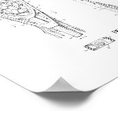 Lacrosse Stick Patent Poster (Hoek)