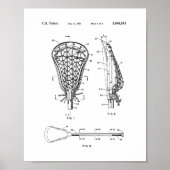 Lacrosse Stick Patent Poster (Voorkant)