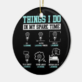 Lacrosse Stick Player LAX Sports Game Funny Keramisch Ornament (Links)