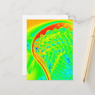 Lacrosse Stick Sport Kleurrijke Tiener Foto Kunst Briefkaart