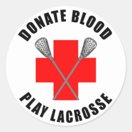 Lacrosse Stickers doneren Bloed afspelen