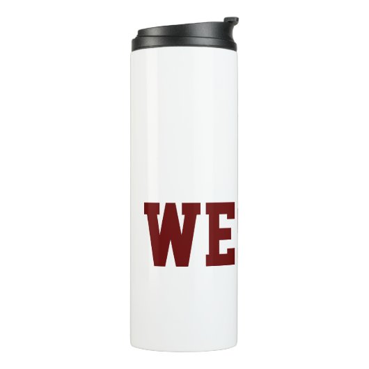 Lacrosse Sticks Aangepaste speler NAAM Team kleure Thermosbeker (Gedraaid links)