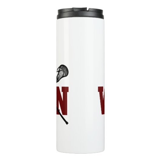 Lacrosse Sticks Aangepaste speler NAAM Team kleure Thermosbeker (Achterkant)