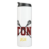 Lacrosse Sticks Aangepaste speler NAAM Team kleure Thermosbeker (Geroteerd rechts)