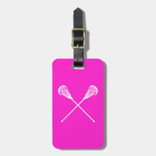 Lacrosse Sticks Bagagelabel Roze