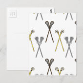 Lacrosse Sticks Briefkaart (Voorkant / Achterkant)