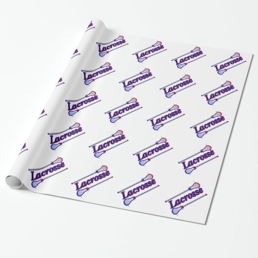 Lacrosse Sticks Cadeaupapier (Uitgerold)