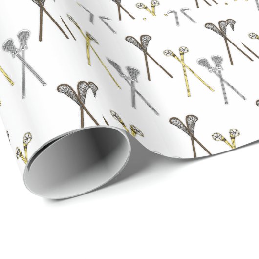 Lacrosse Sticks Cadeaupapier (Rol Hoek)