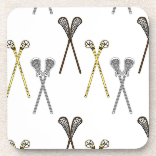 Lacrosse Sticks Drankjes Onderzetter (Voorkant)