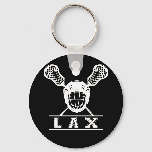 Lacrosse Sticks Embleem voor LAX-spelers Sleutelhanger (Voorkant)